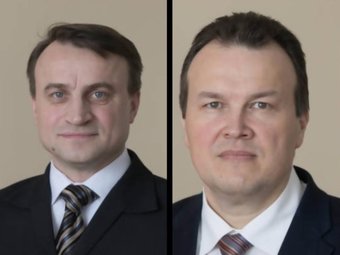 Слева - Николай Боровиков, справа - Андрей Гибадуллин. Фото с сайта городской администрации. 